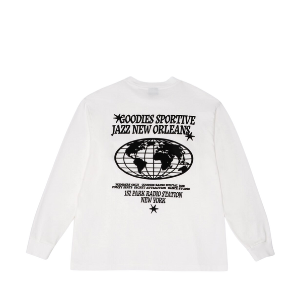 Radio Station Long Sleeve - White