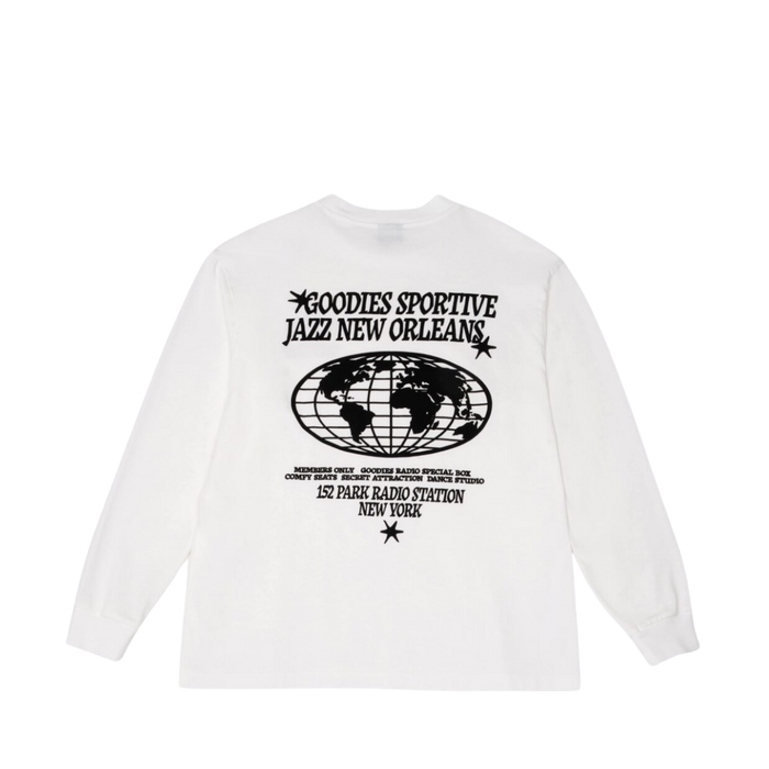 Radio Station Long Sleeve - White
