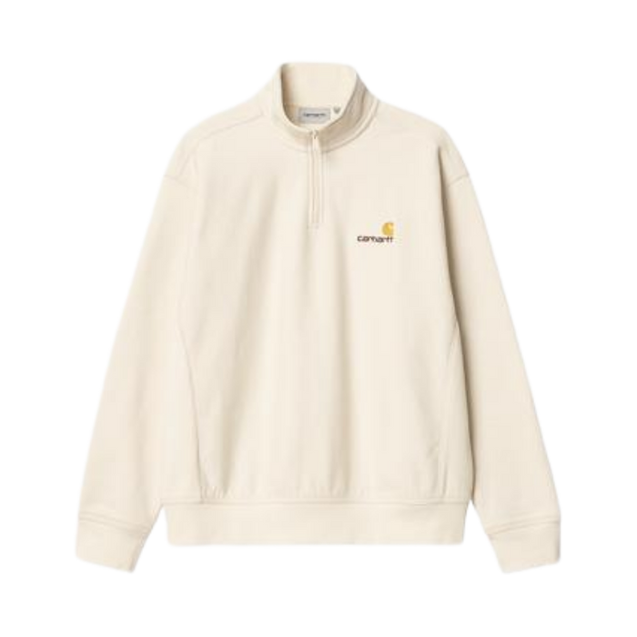 Half Zip American Script Sweat - 05XX Natural