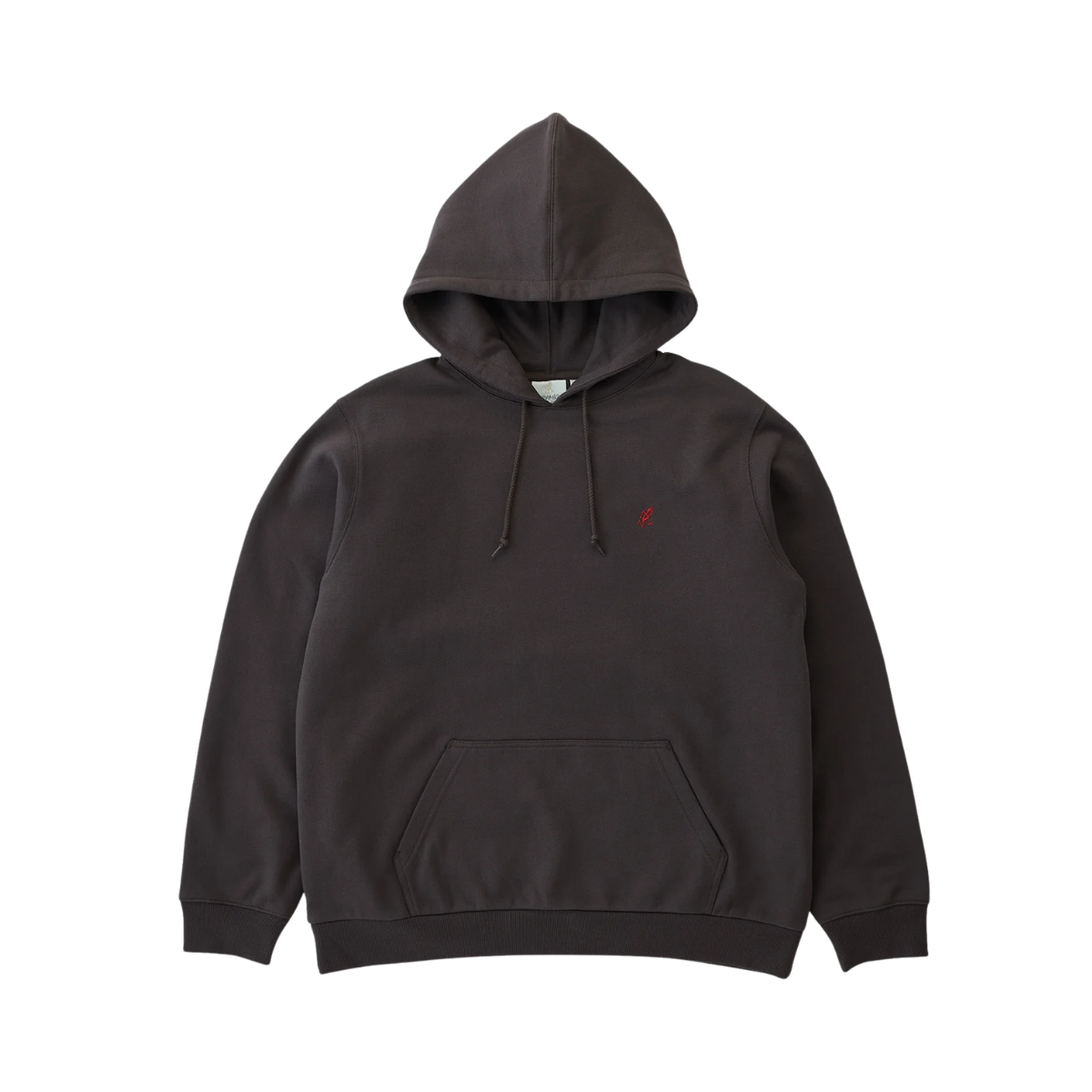 One Point Hooded Sweatshirt - Deep Brown