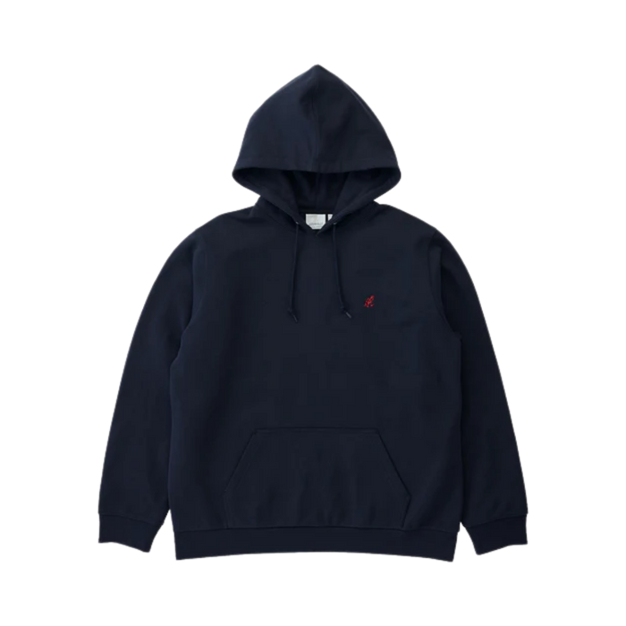One Point Hooded Sweatshirt - dark navy