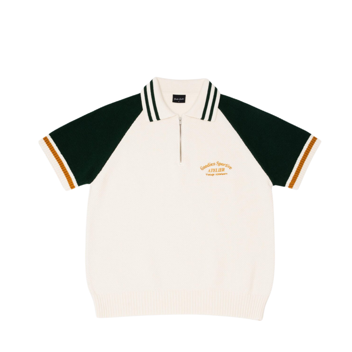 Biker Premium Knit - Green/Ecru