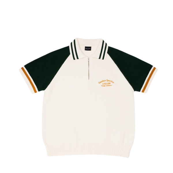 Biker Premium Knit - Green/Ecru