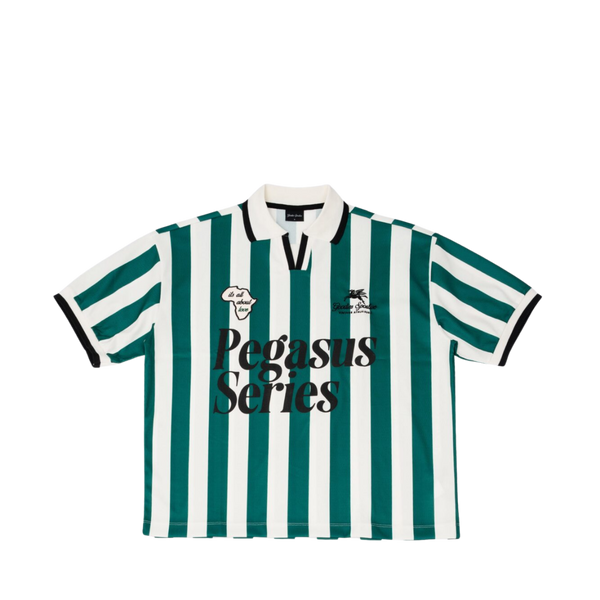 About Love Football Tee - Green/Ecru