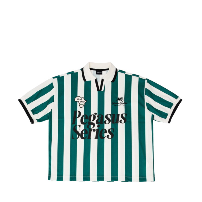 About Love Football Tee - Green/Ecru