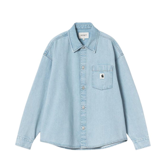 W' Alta Shirt Jac - Blue Stone Bleached