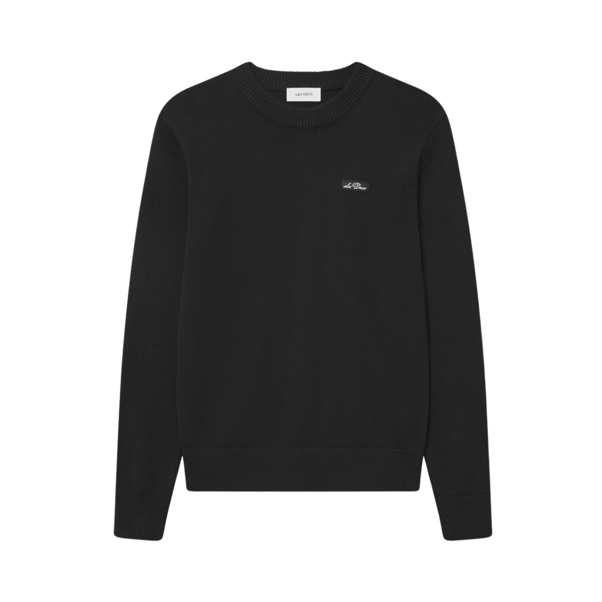Gary Patch Crewneck Knit - Black