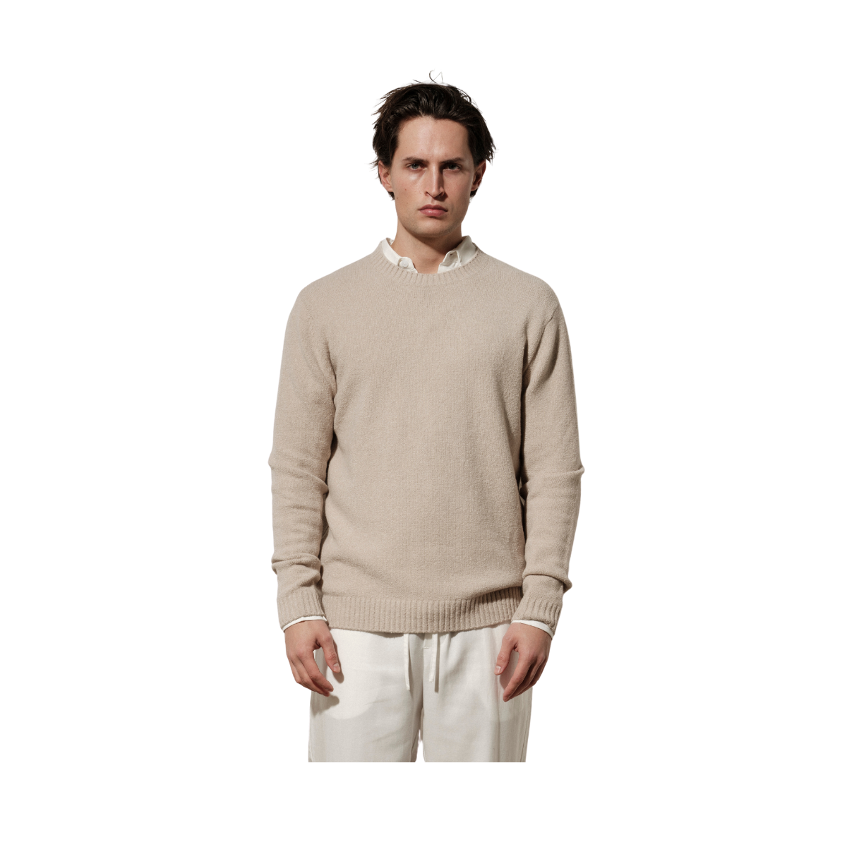 Marcello O-Neck Knit - Light Khaki
