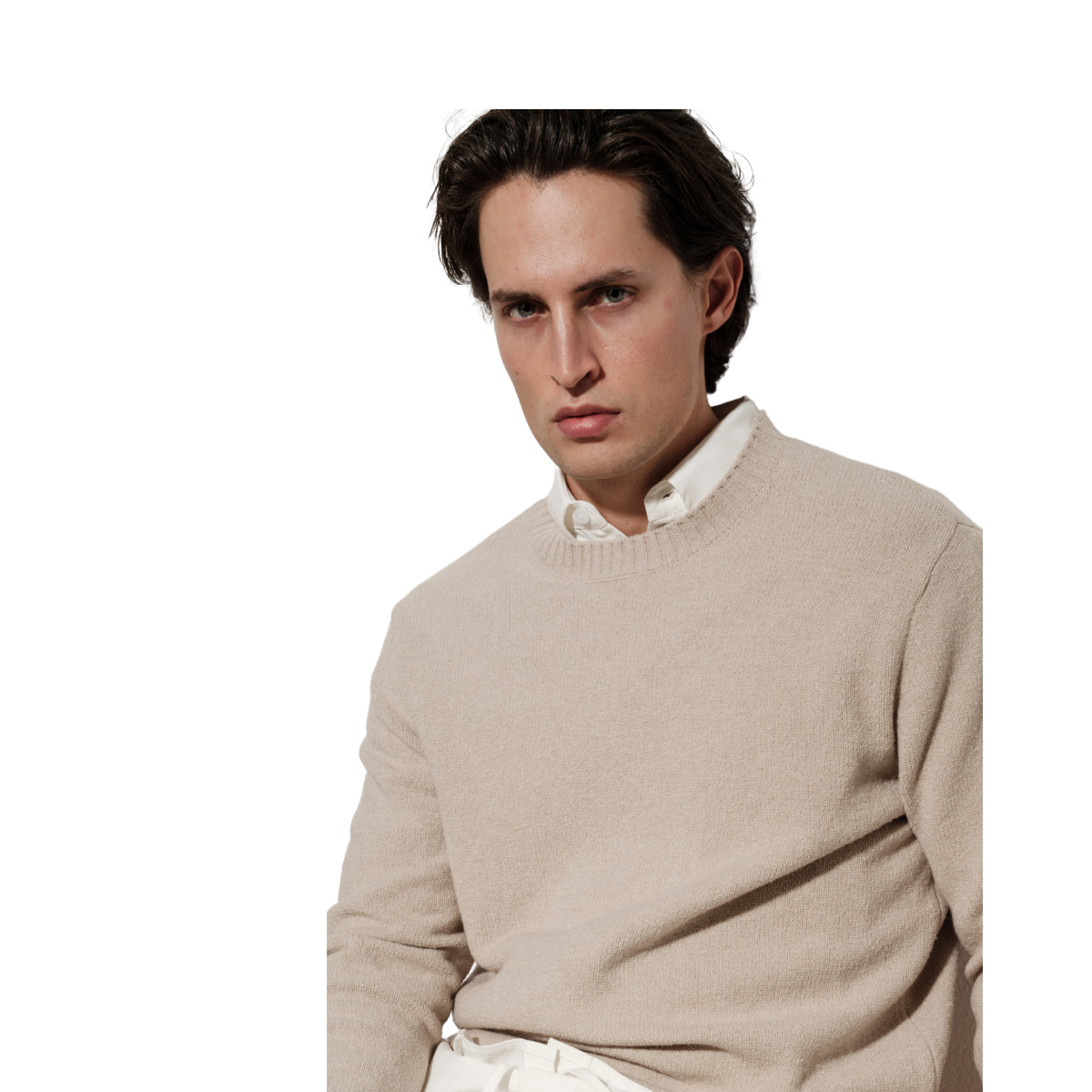 Marcello O-Neck Knit - Light Khaki