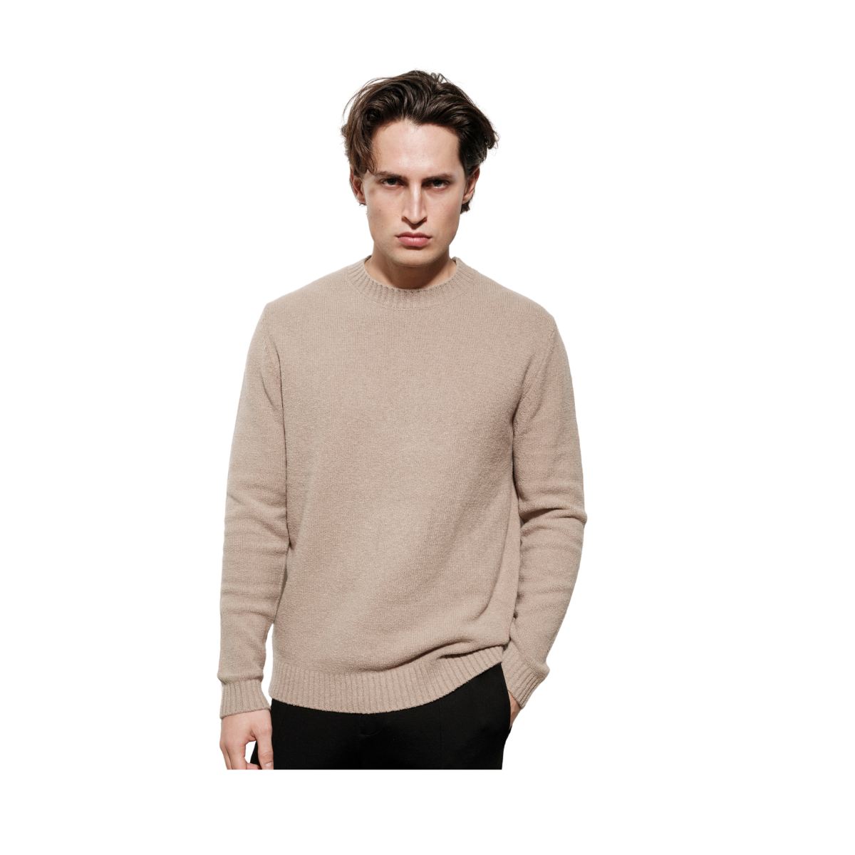 Marcello O-Neck Knit - Greige