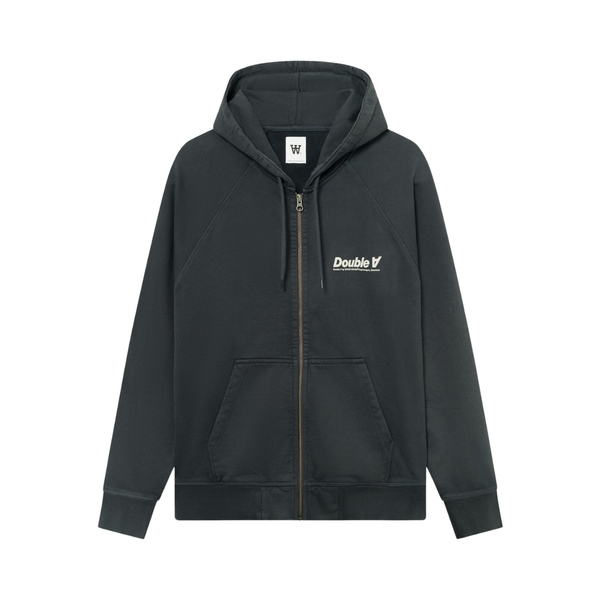 WWSven Zipper Hoodie - 304420 Washed Black