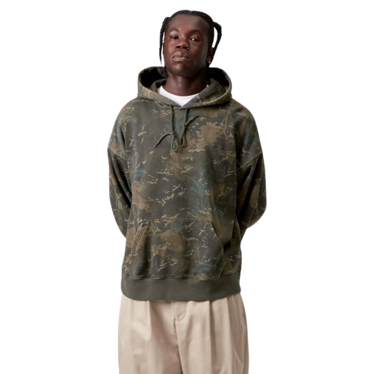 Benton Sweat - Camo Combi, Green