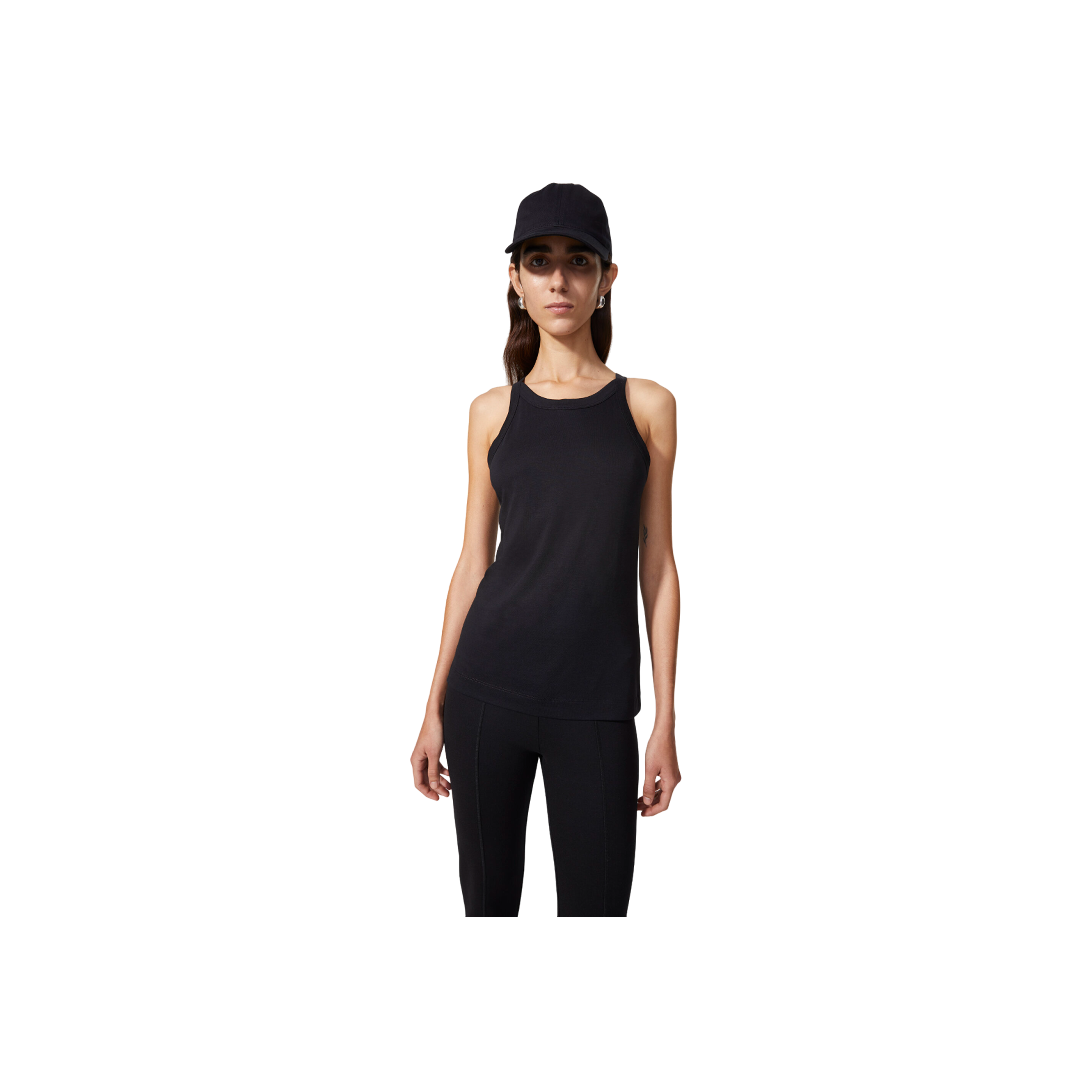 Oana Supple Tank Top - Black