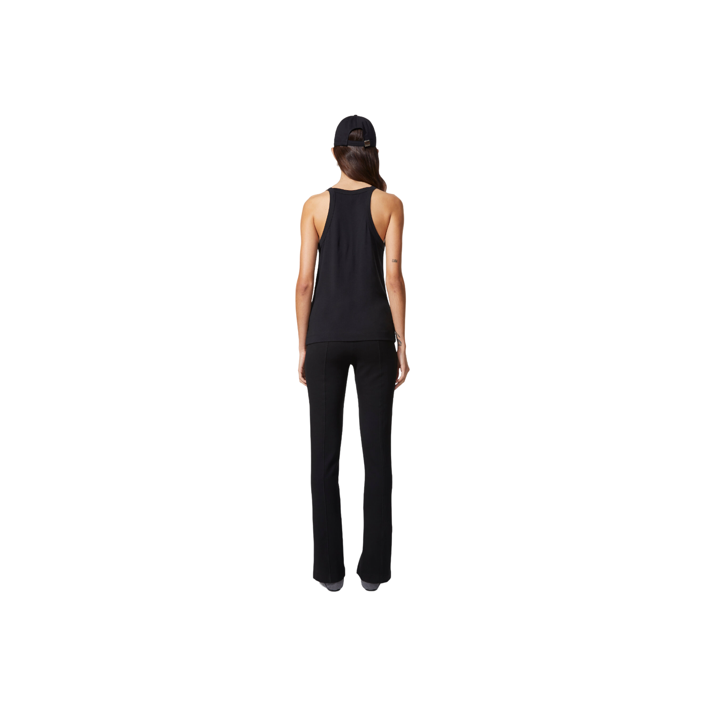 Oana Supple Tank Top - Black