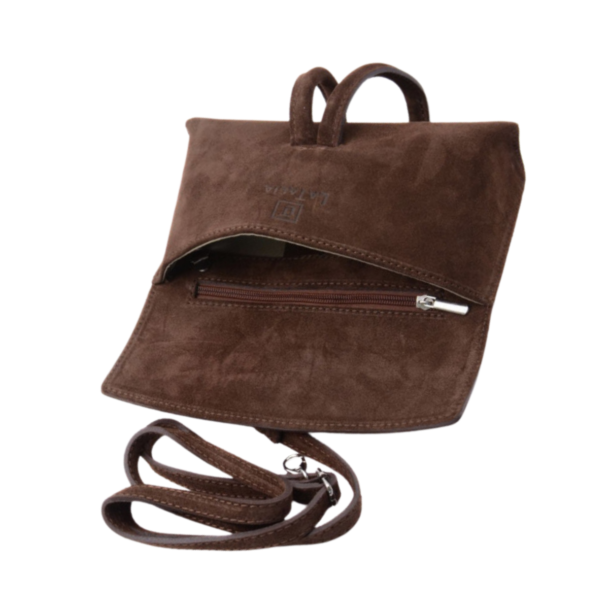 Suede Bag - Chocolate Brown