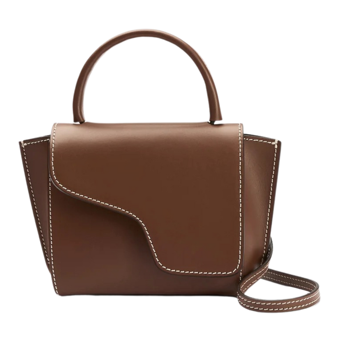 Montalcino Leather Mini Handbag - Cannella