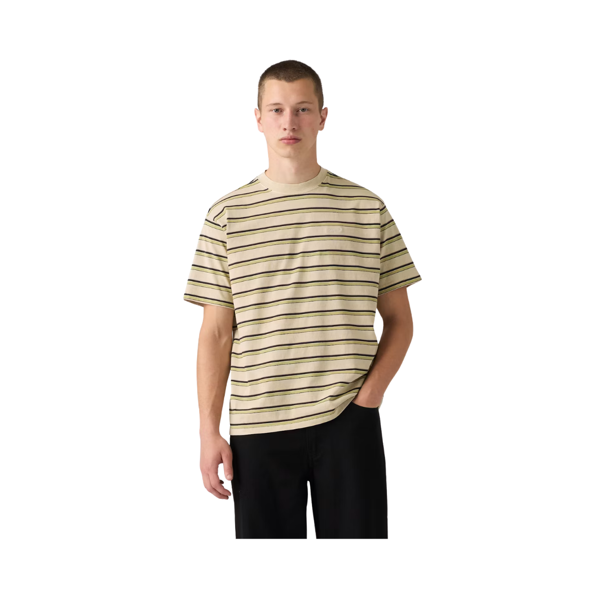 Red Tab Vintage Tee - Martin Stripe Winter Pear