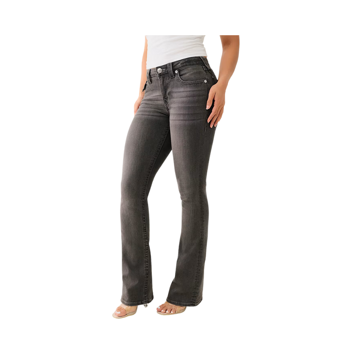 Becca Mid Rise Bootcut Flap - Charcoal