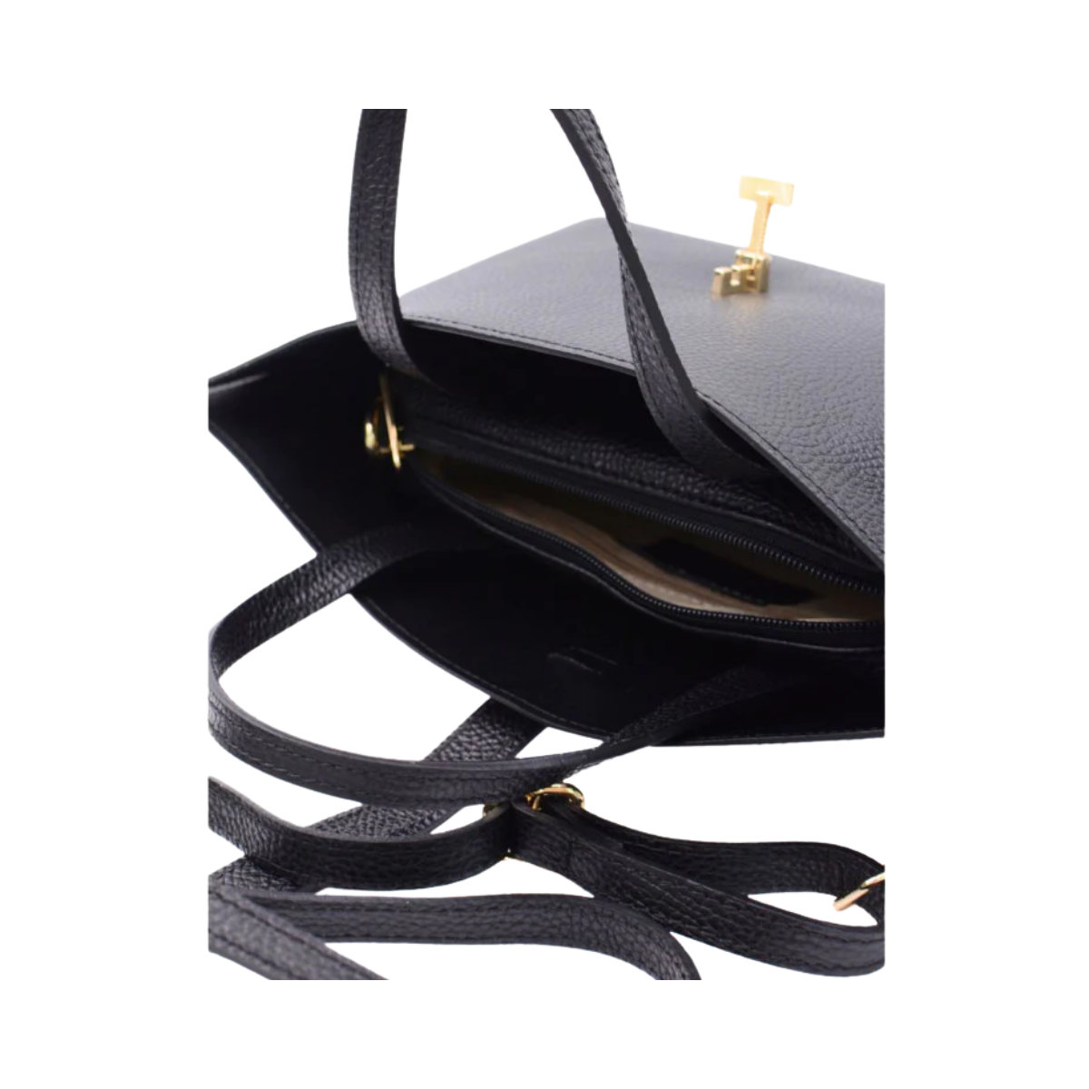 Aversa Leather Bag - Black