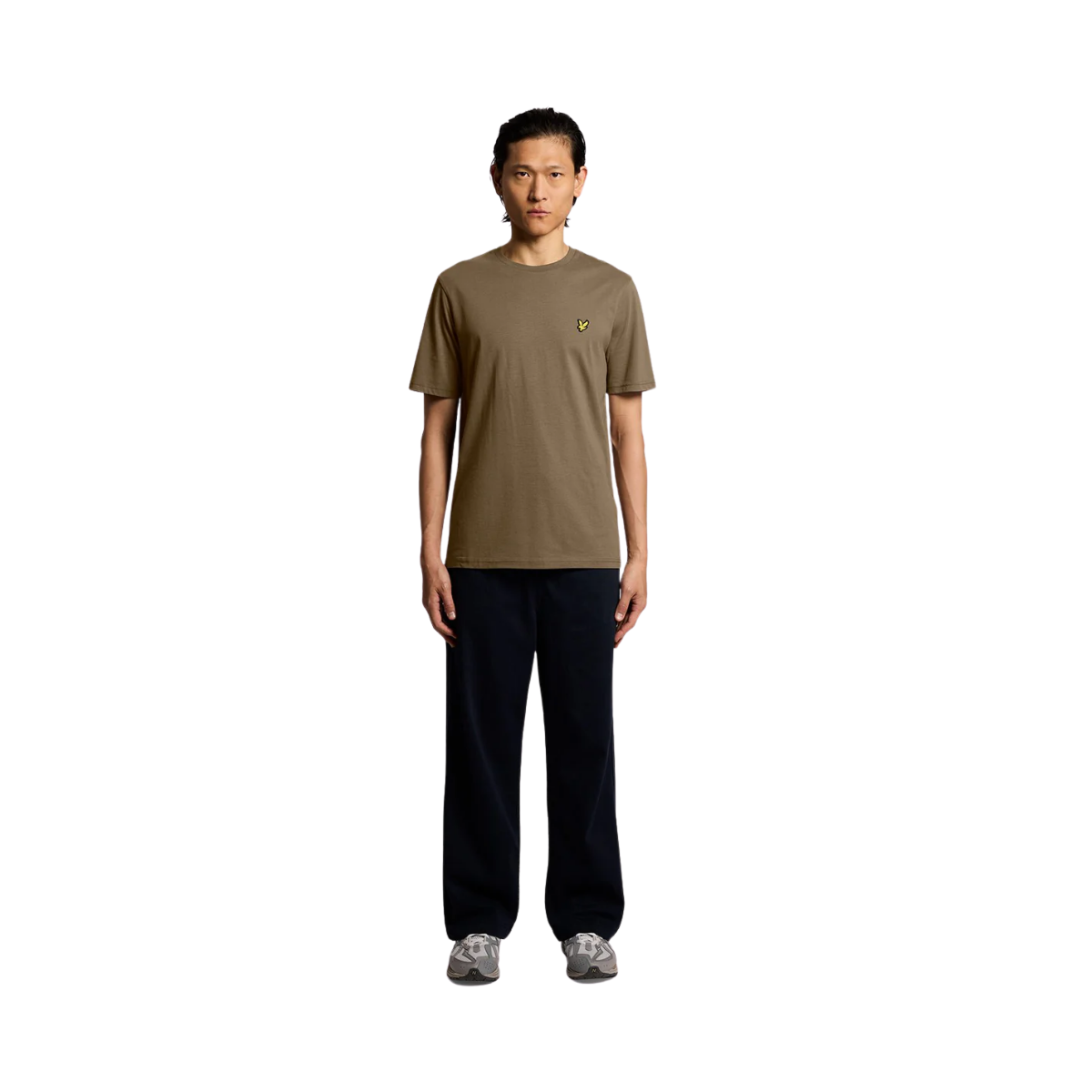 Plain T-Shirt - Khaki Ash