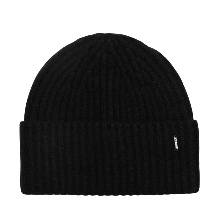 Alba Cashmere Beanie - Black