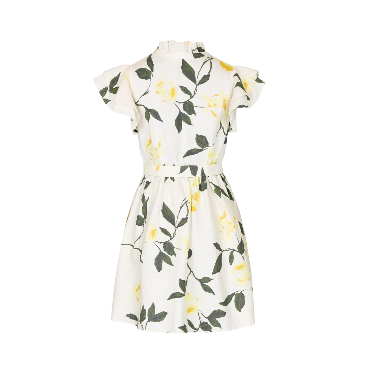 Linen Ruffle Dress - Sunlight