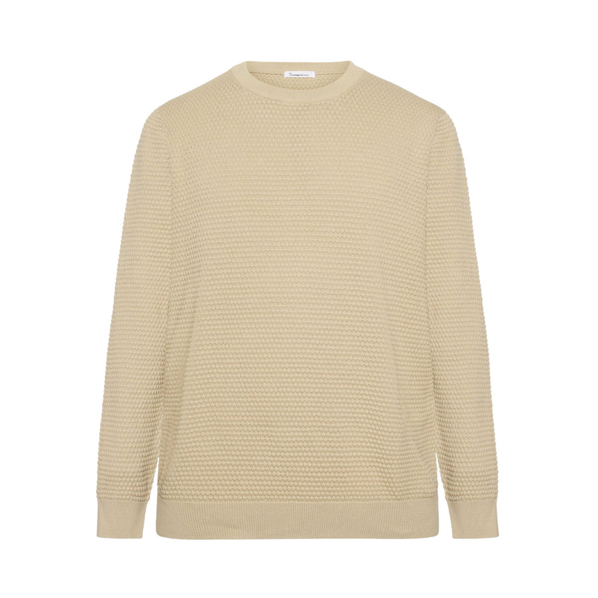 Bubble Knit Crew Neck - Light feather gray