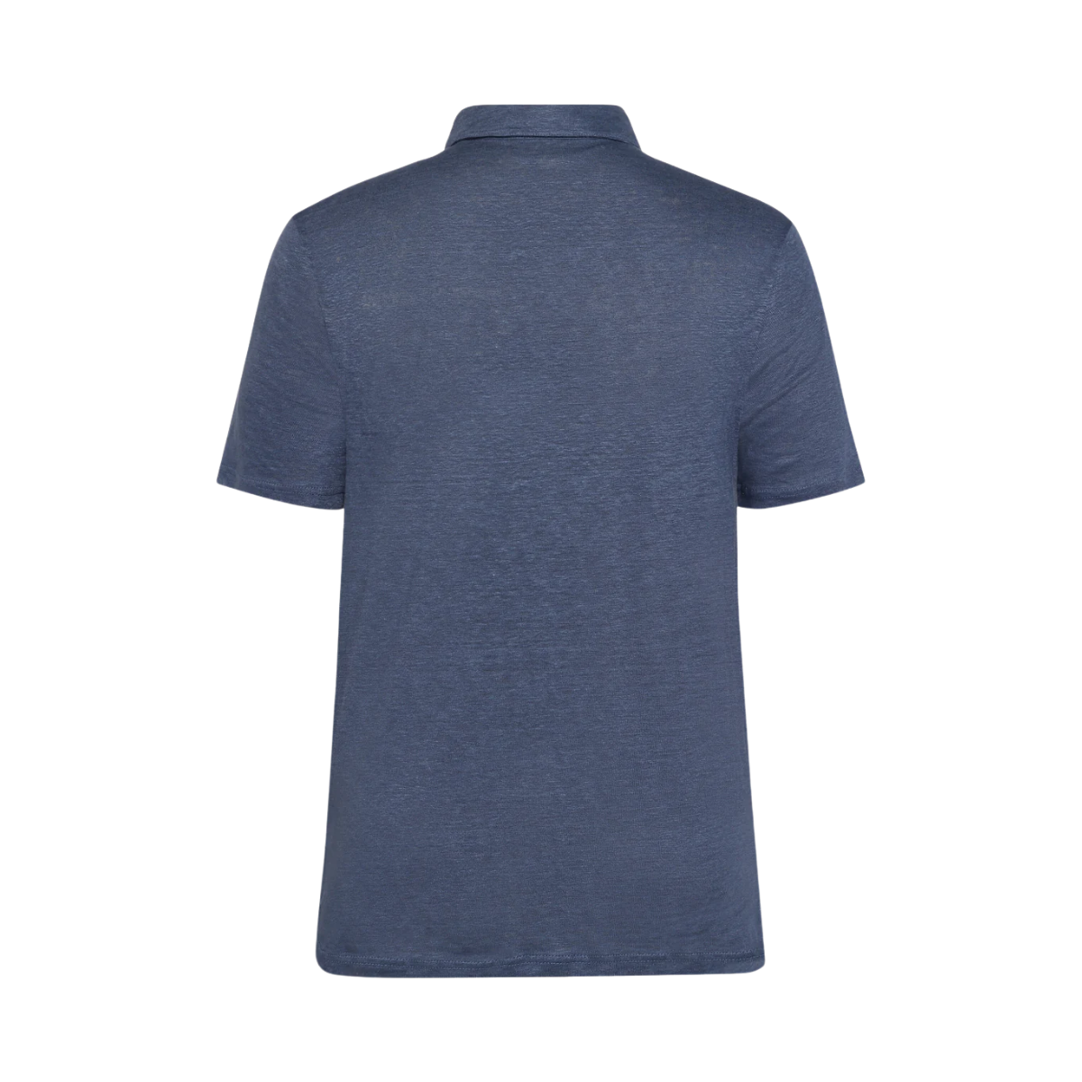Linen polo - Vintage Indigo