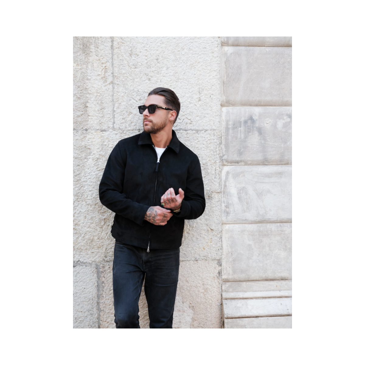 Elijah Vegan suede - Black