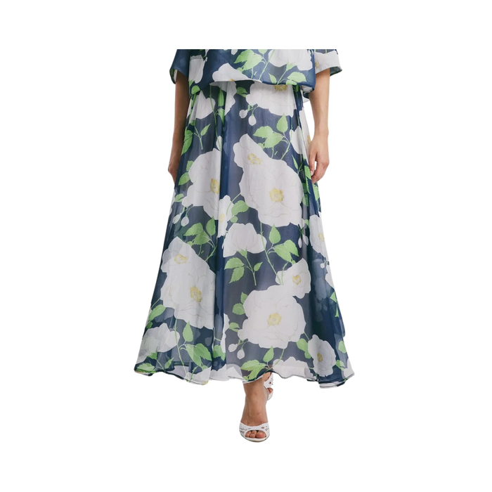 Organza Maxi Skirt - Flower Garden