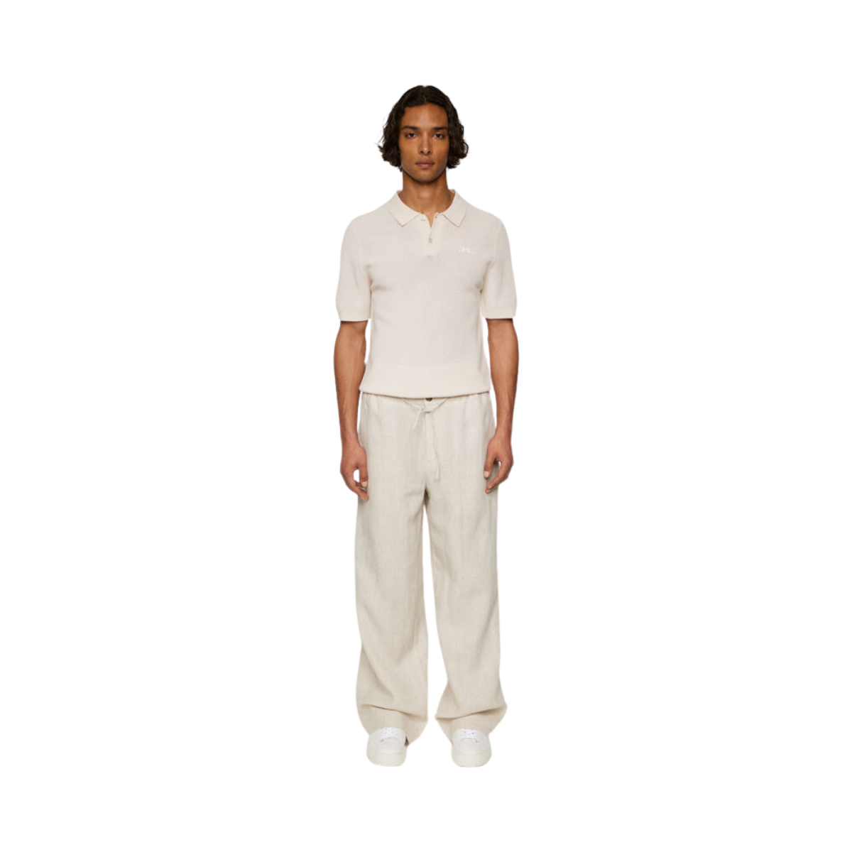 Noah Drape Linen Pants - Moonbeam