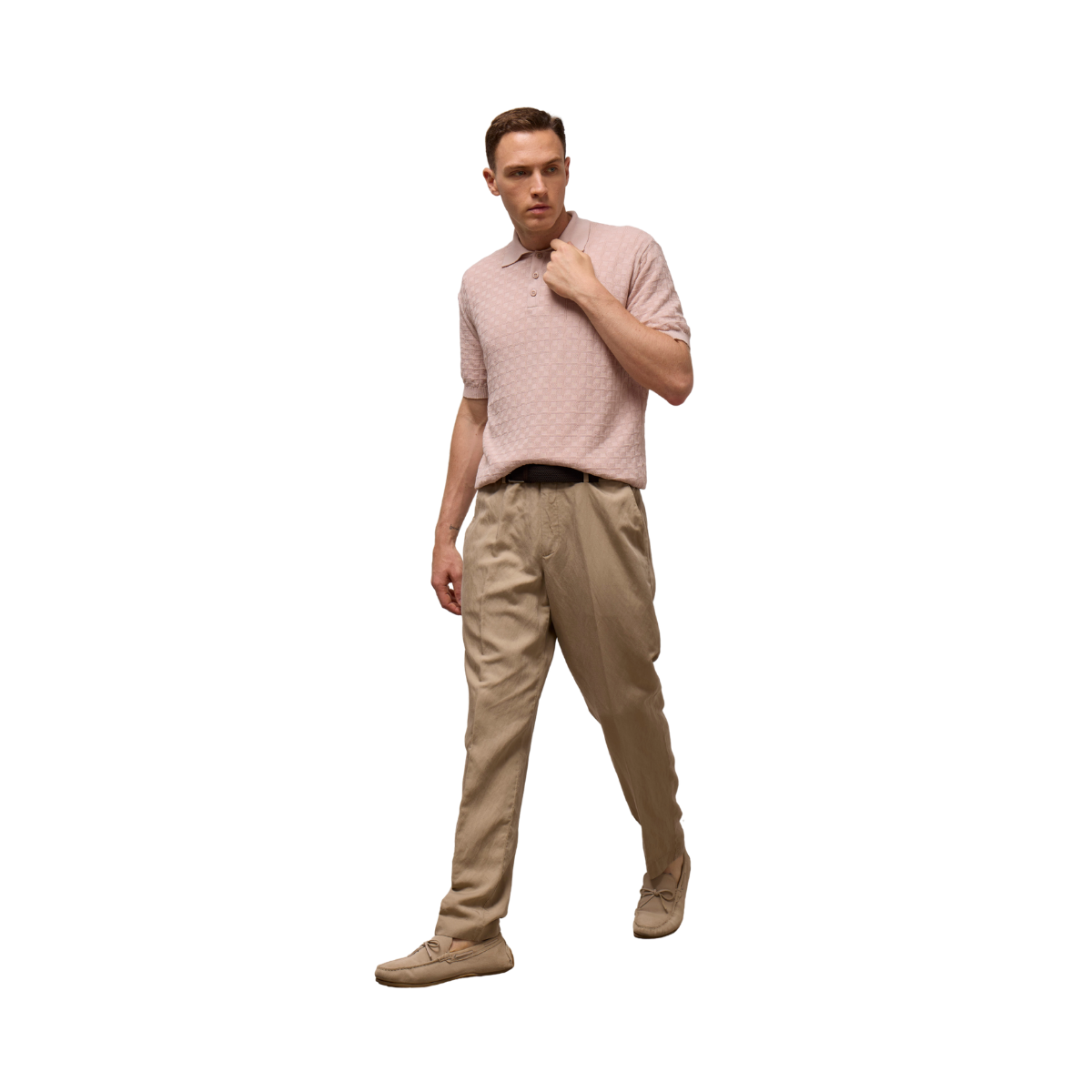 Polo Quadro Organic Cotton Crepe - Shell
