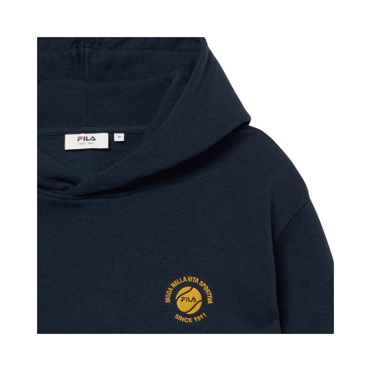 Andalo Graphic Brushed Hoodie - Dark Sapphire
