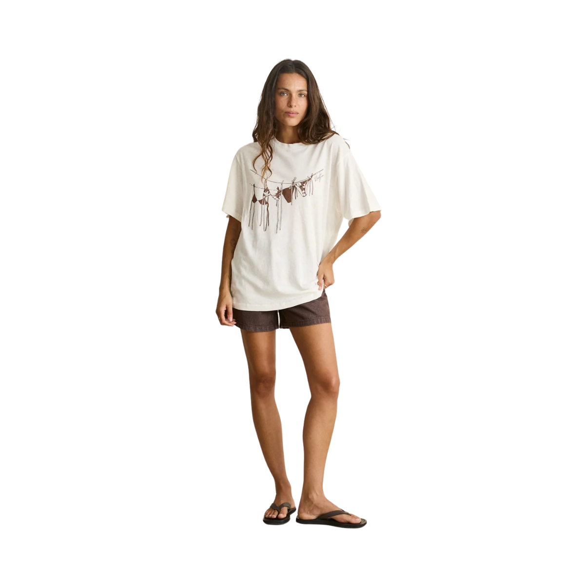 Melia Oversized T-Shirt - Chocolate