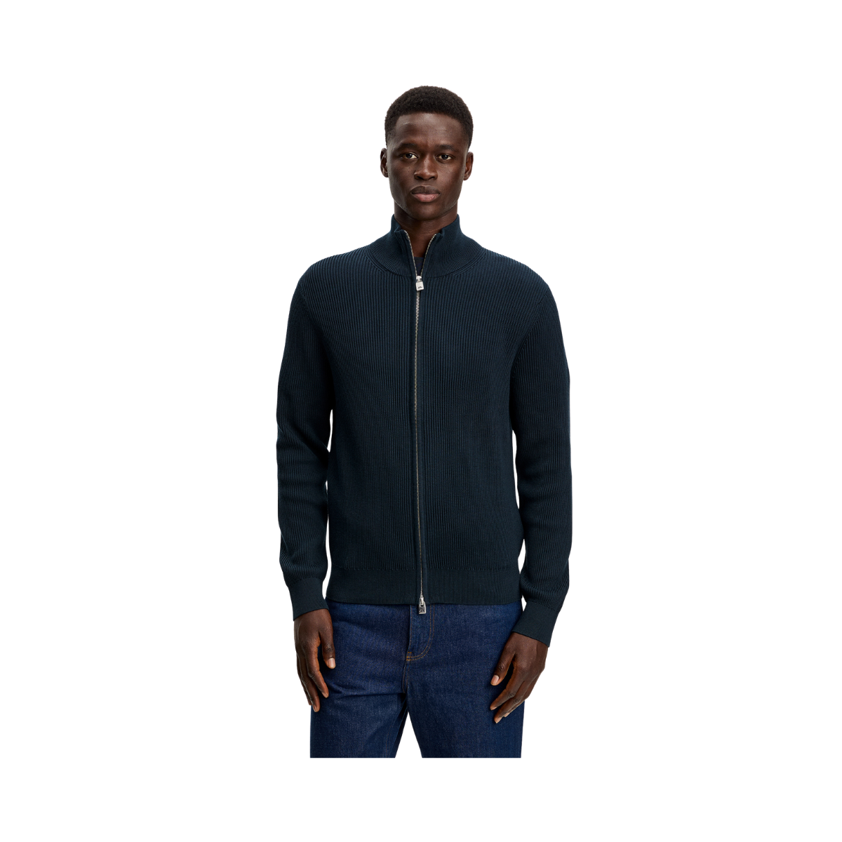 Alexis Full zip Cardigan - 6855 JL Navy
