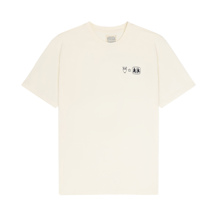 Back Print T-Shirt - 1387 Egret
