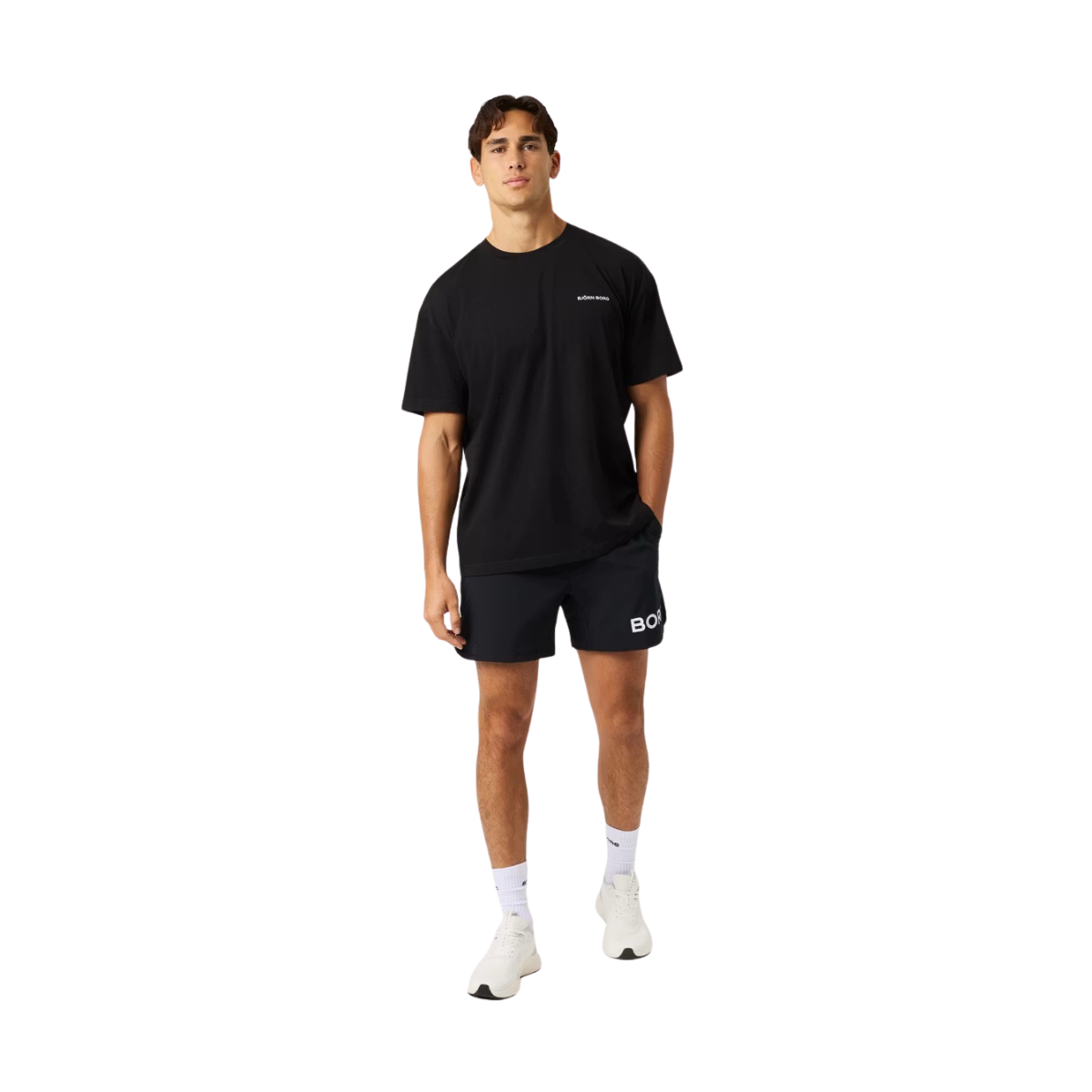 Borg Gym Oversized T-Shirt - Black Beauty