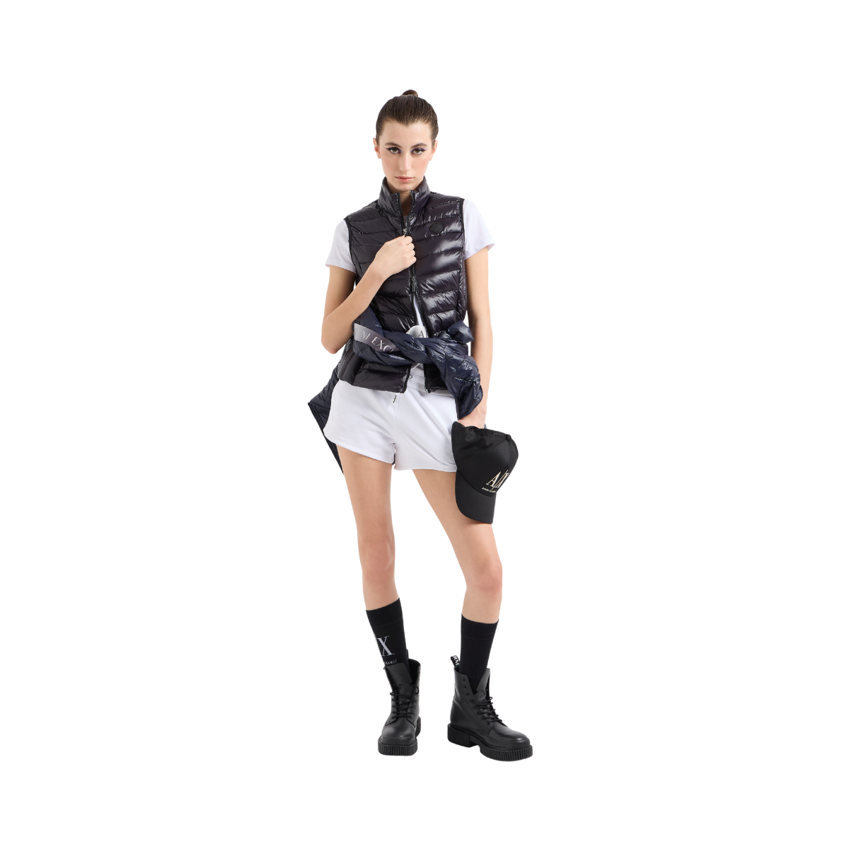 T-Shirt - White Ground/Silver