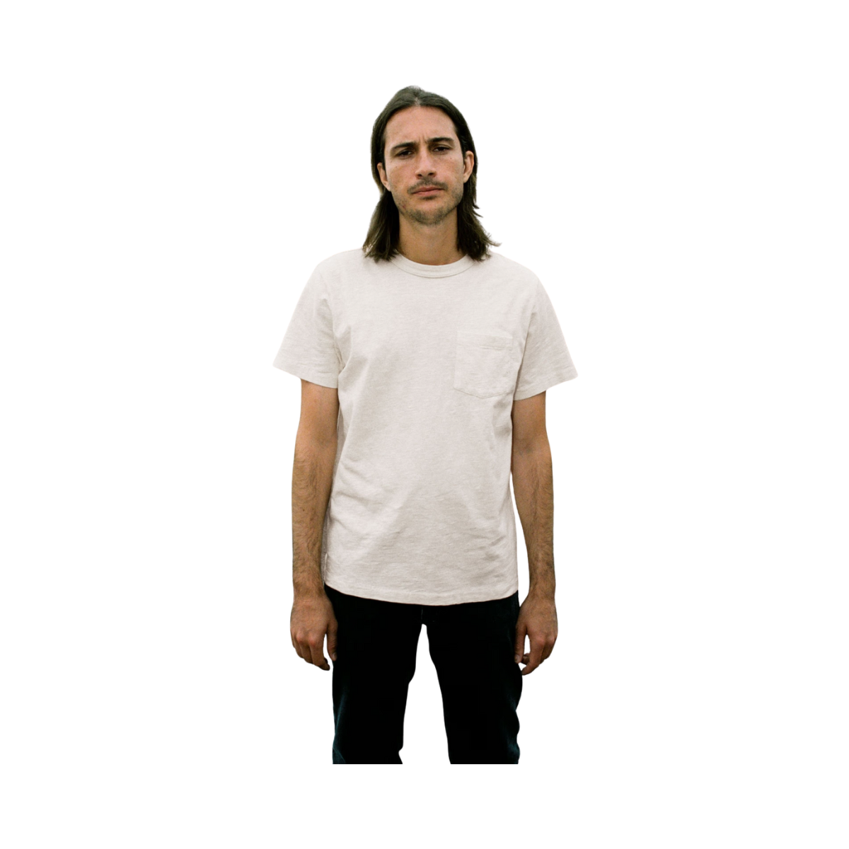 Roy Heavy Slub T-Shirt - Ecru