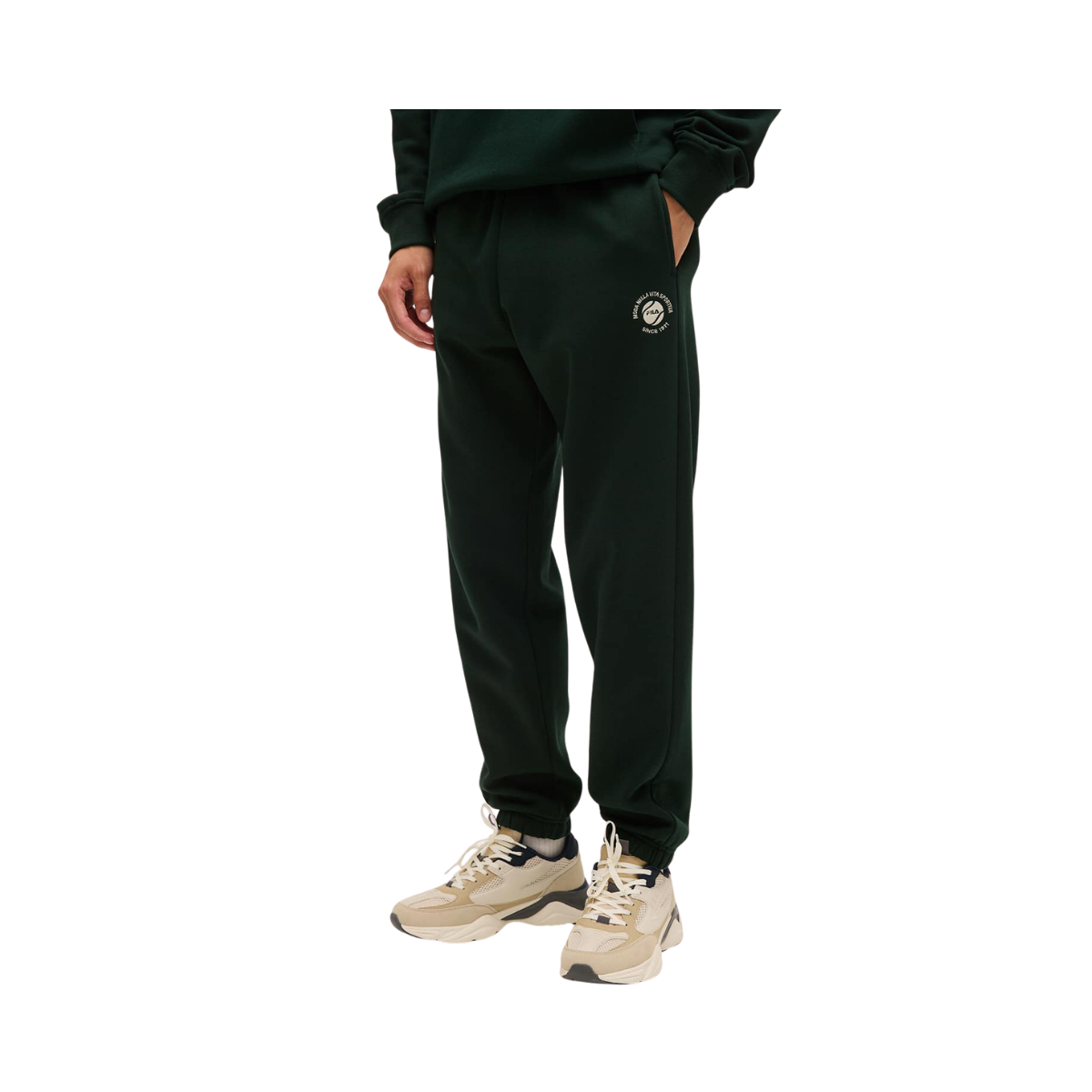 Andalo Graphic Brushed Sweatpants - Scarab
