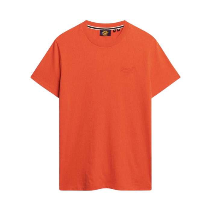 Essential Logo EMB Tee - Bright Orange Marl