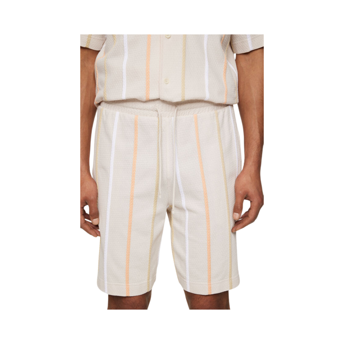 Simon Stripe Shorts - Moonbeam