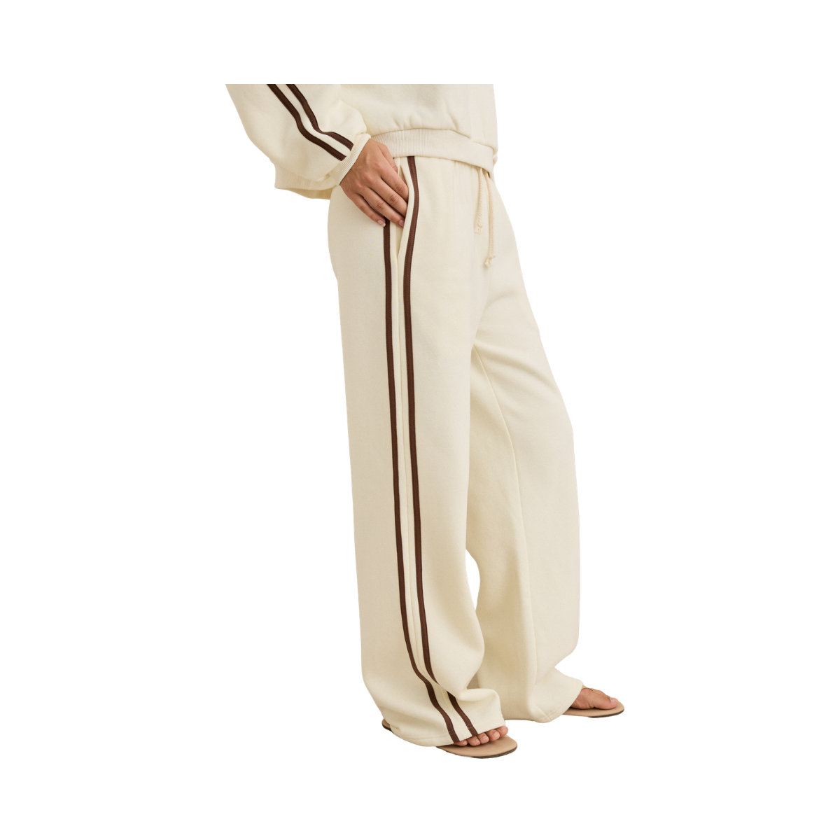 Contrast Trackpant - CREAM