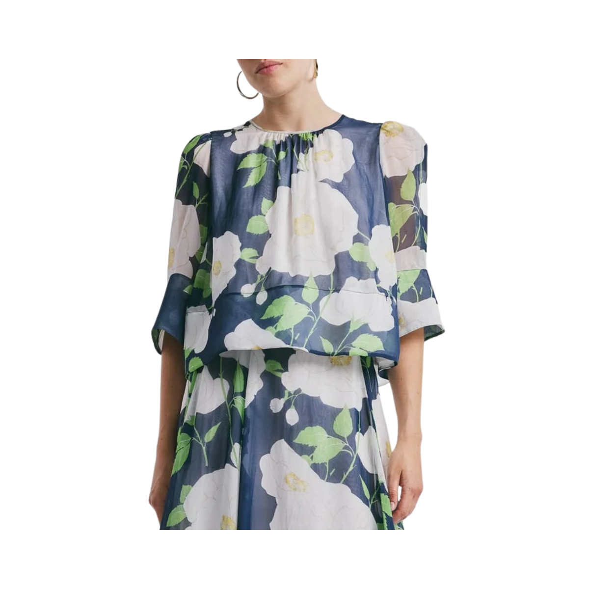Organza Top - Flower Garden