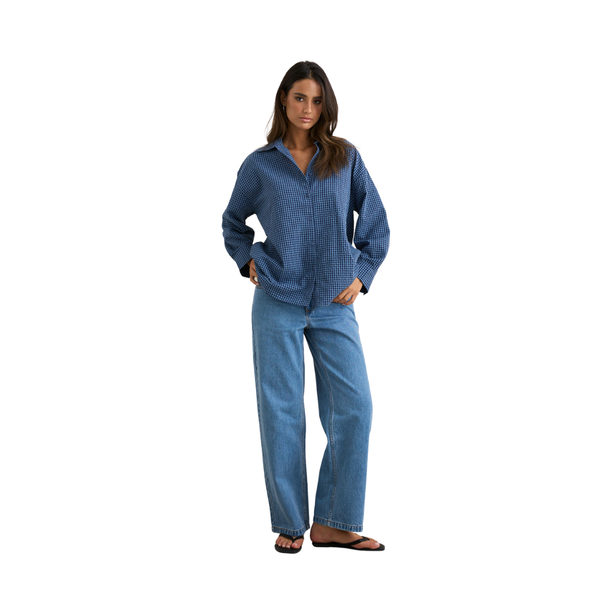 Louise Wide Leg Pant - Indigo