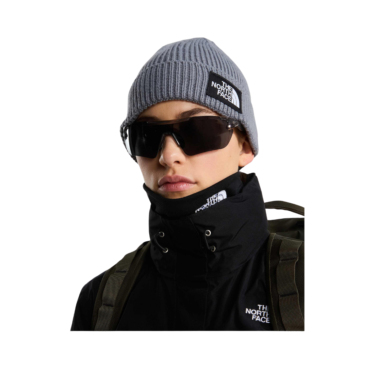 Logo Box Cuffed Beanie - Medium Grey Heather