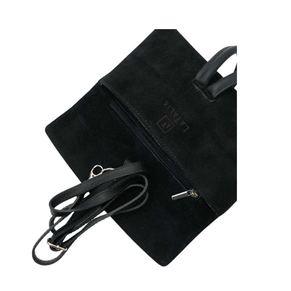 Barletta Bag - Black suede