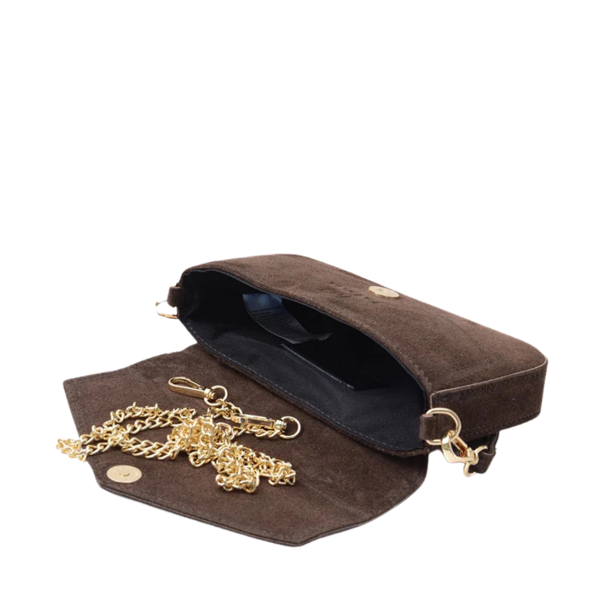 Mini Envelope - Dark Brown Suede