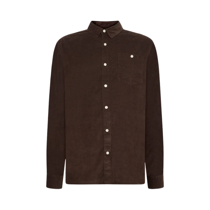 Dune Regular Corduroy Shirt - Chocolate Torte