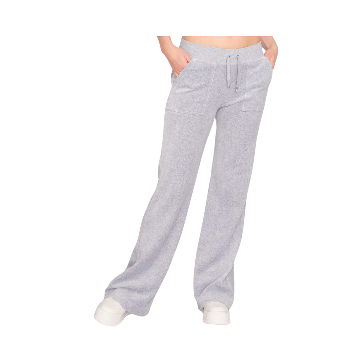 Layla Low Rise Pocket Pant - Silver Marl